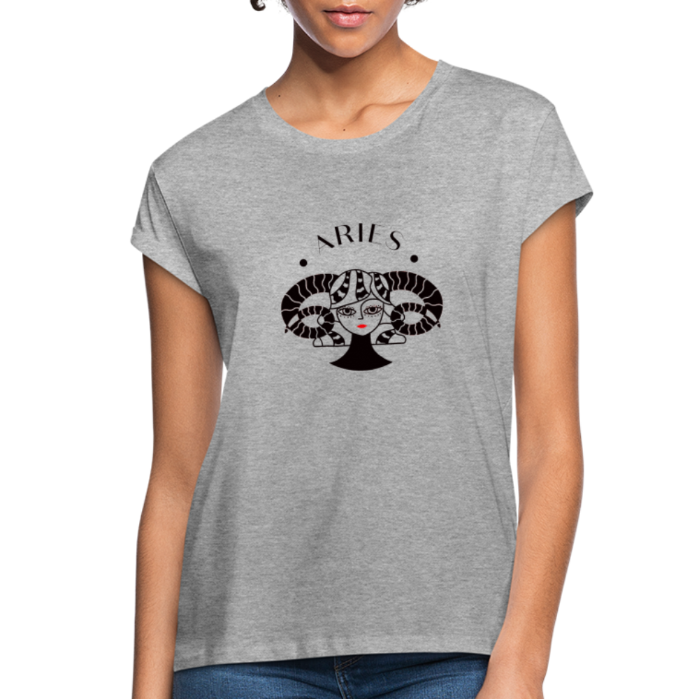 Aries Women's Relaxed Fit T-Shirt - heather gray