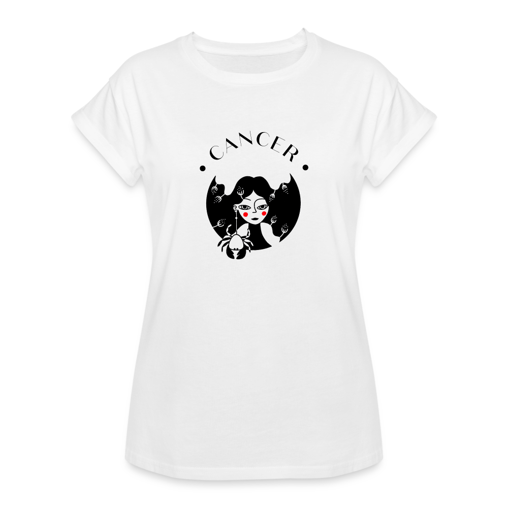 Cancer Women's Relaxed Fit T-Shirt - white