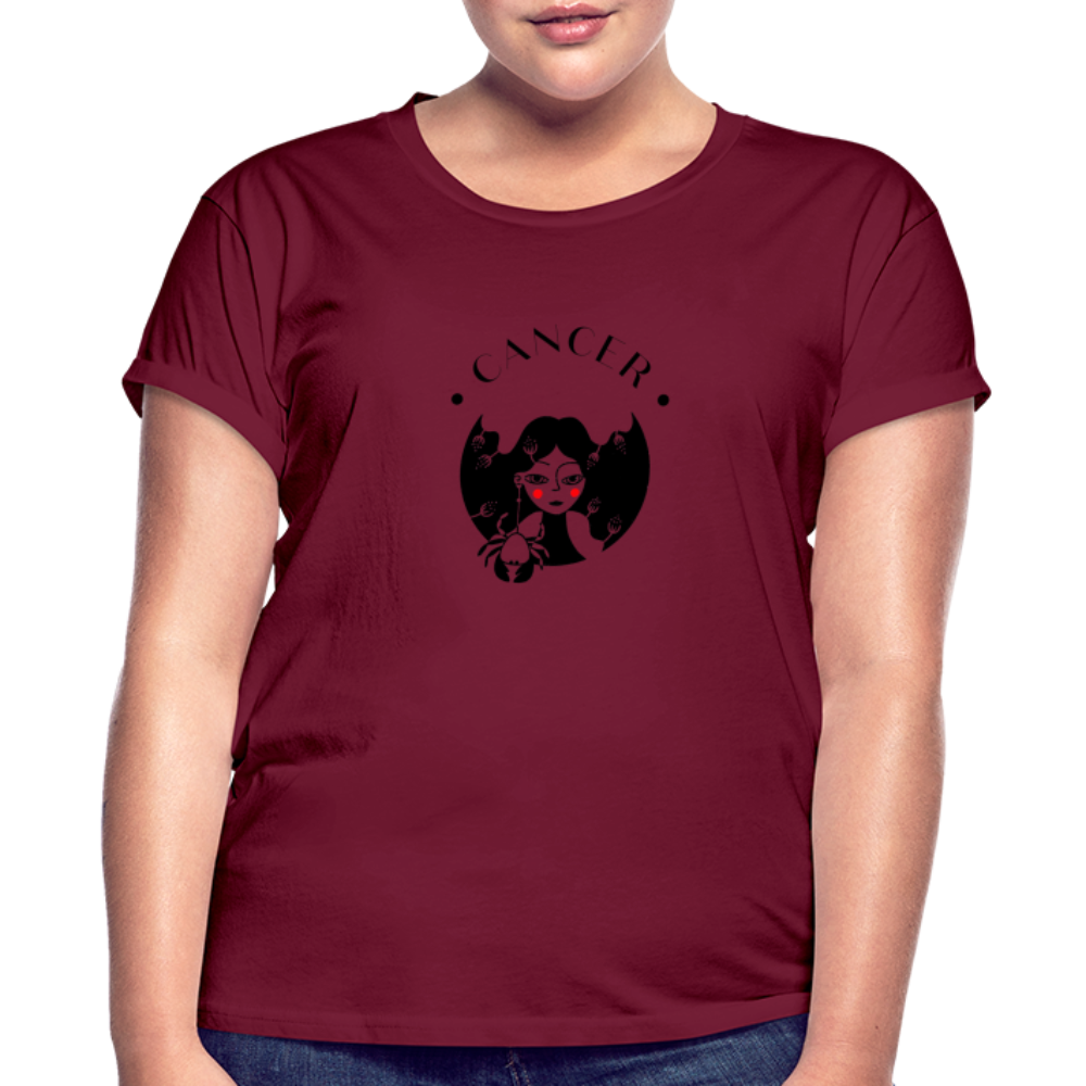 Cancer Women's Relaxed Fit T-Shirt - burgundy