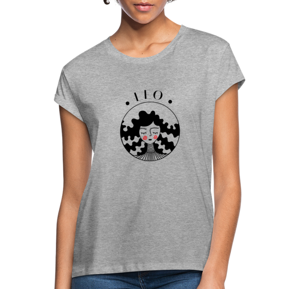 Leo Women's Relaxed Fit T-Shirt - heather gray