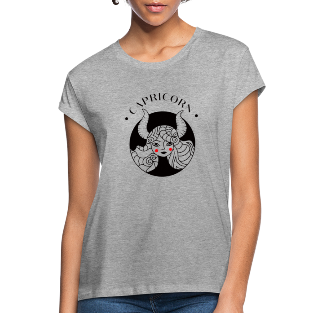 Capricorn Women's Relaxed Fit T-Shirt - heather gray