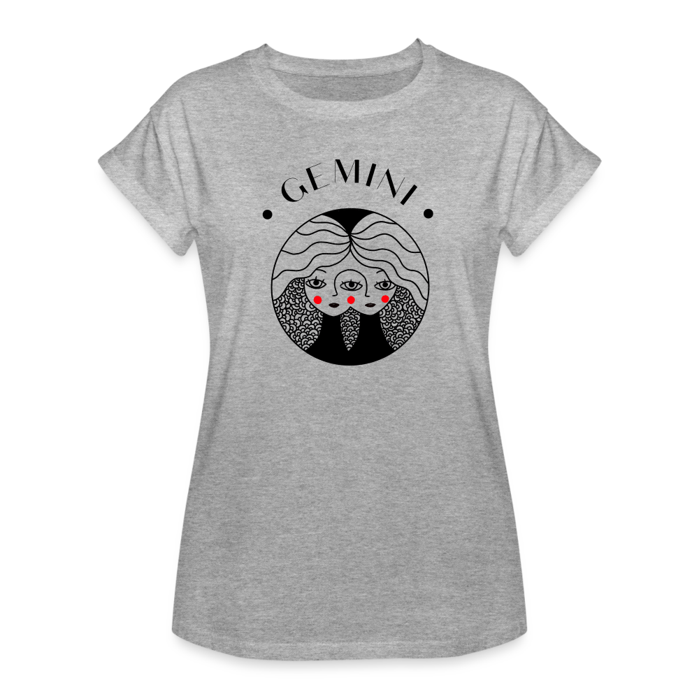 Gemini Women's Relaxed Fit T-Shirt - heather gray