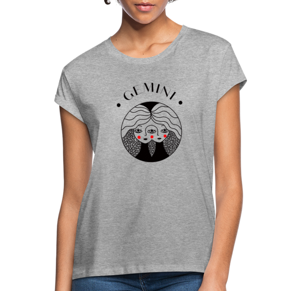 Gemini Women's Relaxed Fit T-Shirt - heather gray