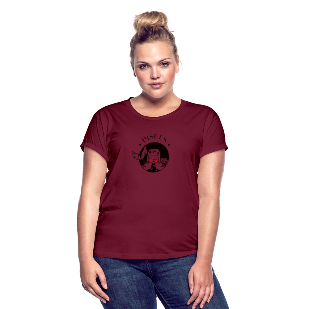 Pisces Women's Relaxed Fit T-Shirt - burgundy