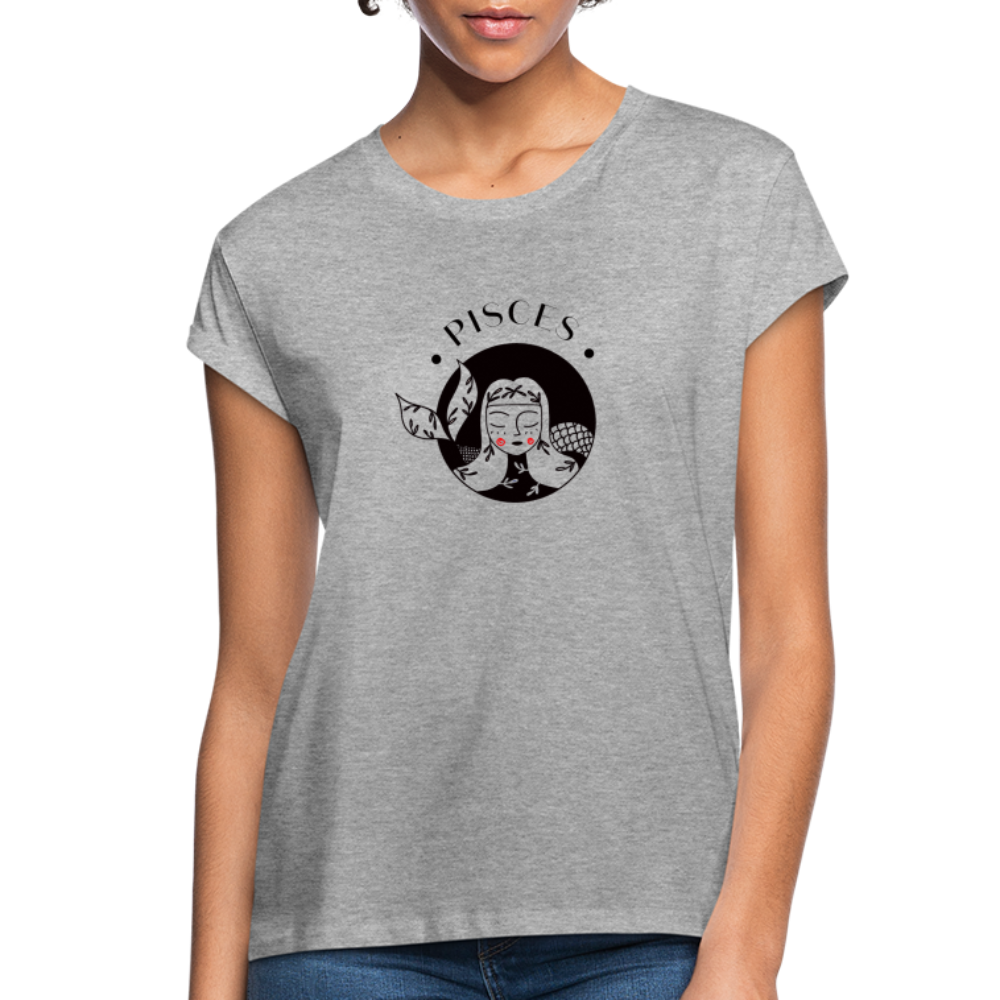 Pisces Women's Relaxed Fit T-Shirt - heather gray