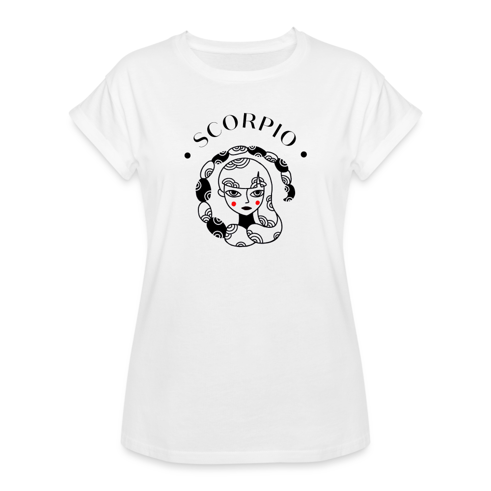 Scorpio Women's Relaxed Fit T-Shirt - white