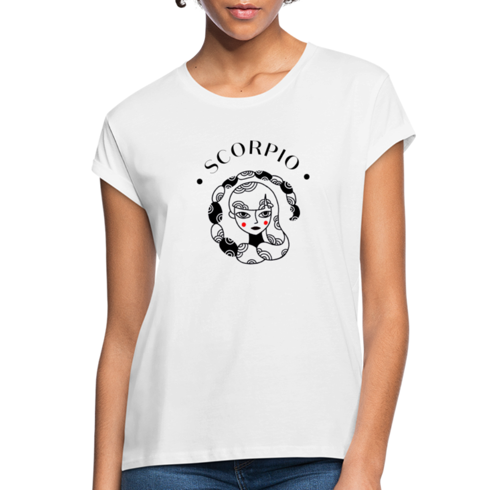 Scorpio Women's Relaxed Fit T-Shirt - white