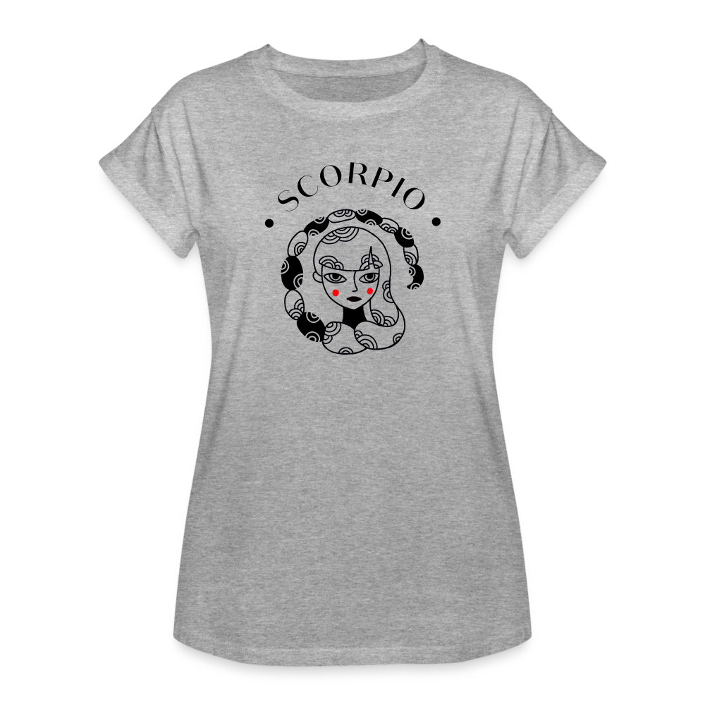 Scorpio Women's Relaxed Fit T-Shirt - heather gray