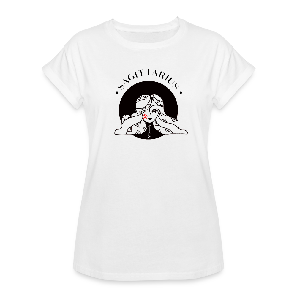 Sagittarius Women's Relaxed Fit T-Shirt - white