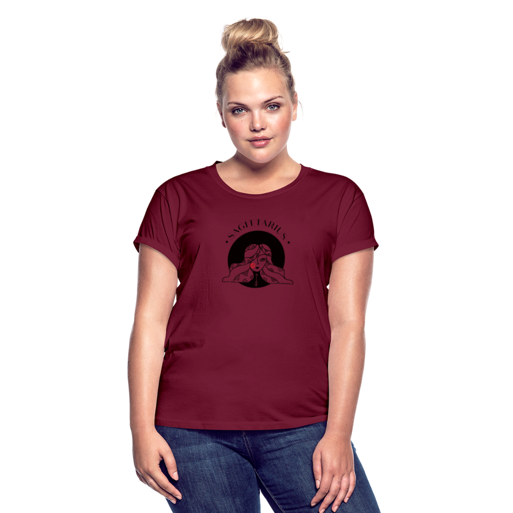 Sagittarius Women's Relaxed Fit T-Shirt - burgundy