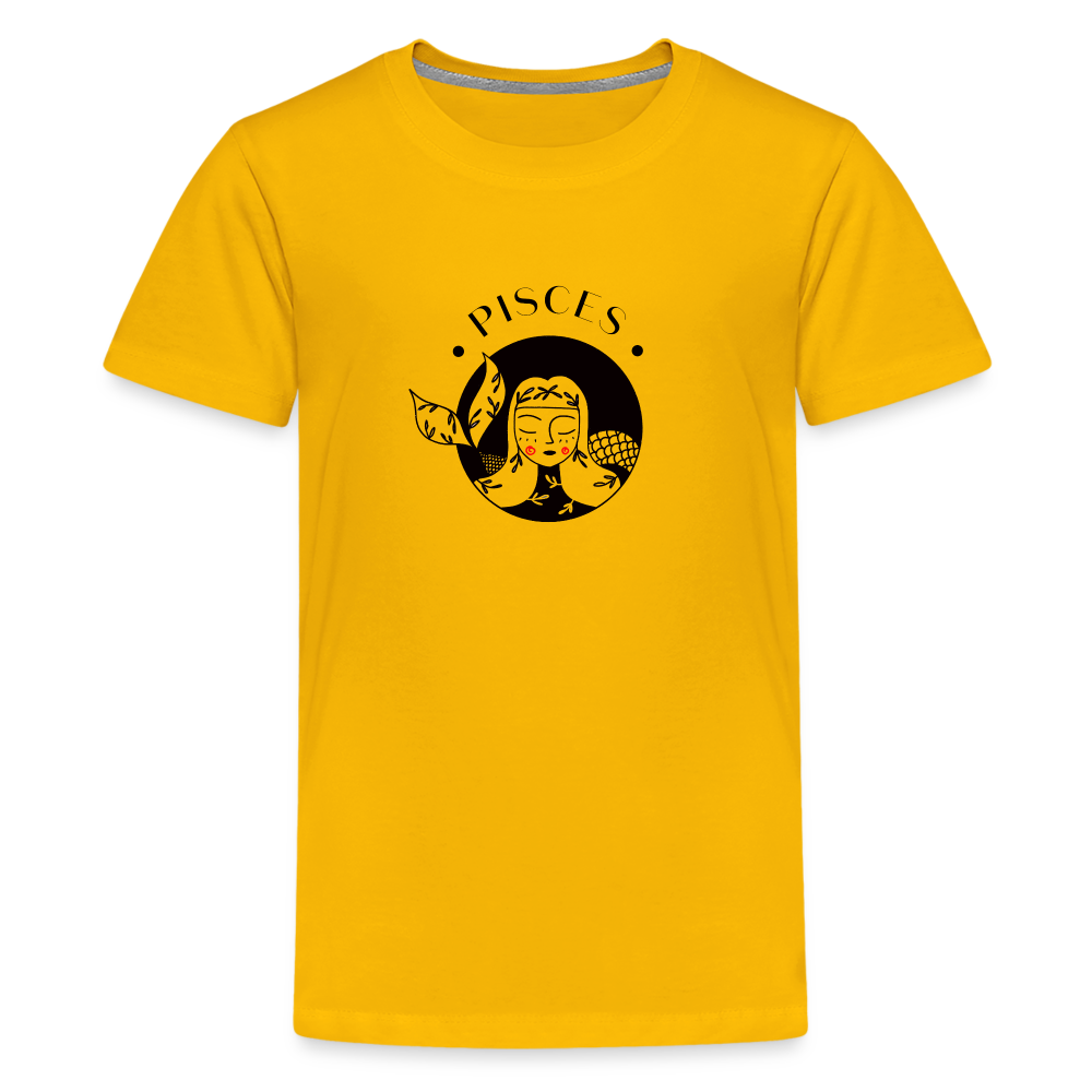 Pisces Kids' Premium T-Shirt - sun yellow