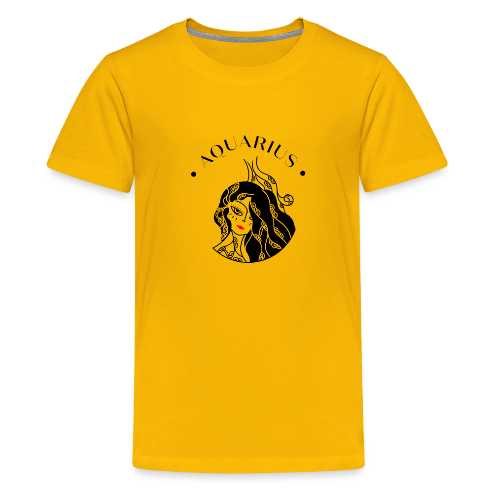 Aquarius Kids' Premium T-Shirt - sun yellow