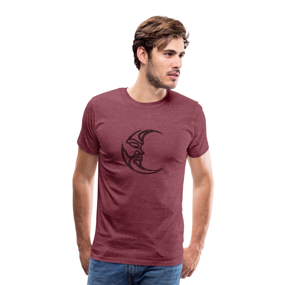 Luna Men's Premium T-Shirt - heather burgundy