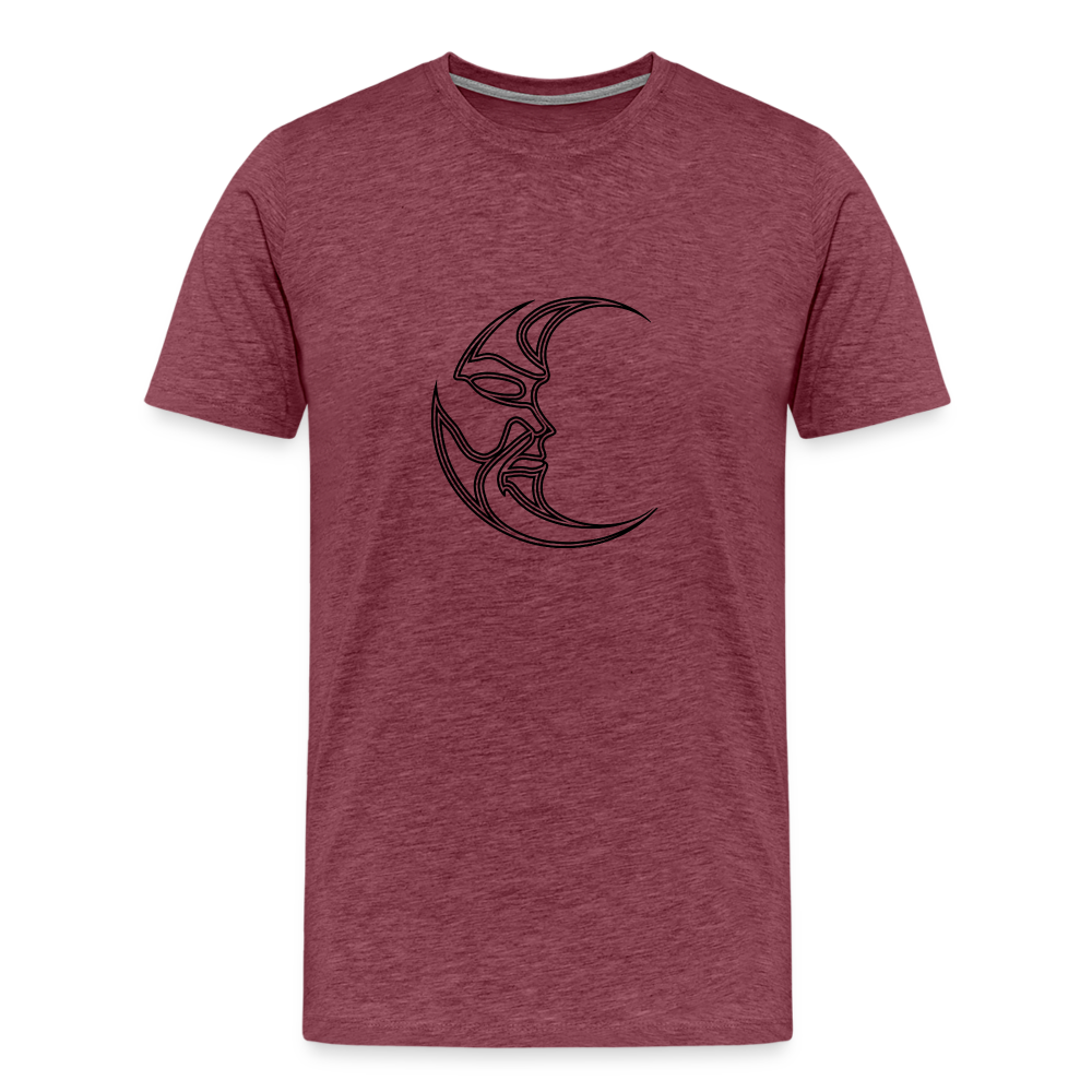 Luna Men's Premium T-Shirt - heather burgundy