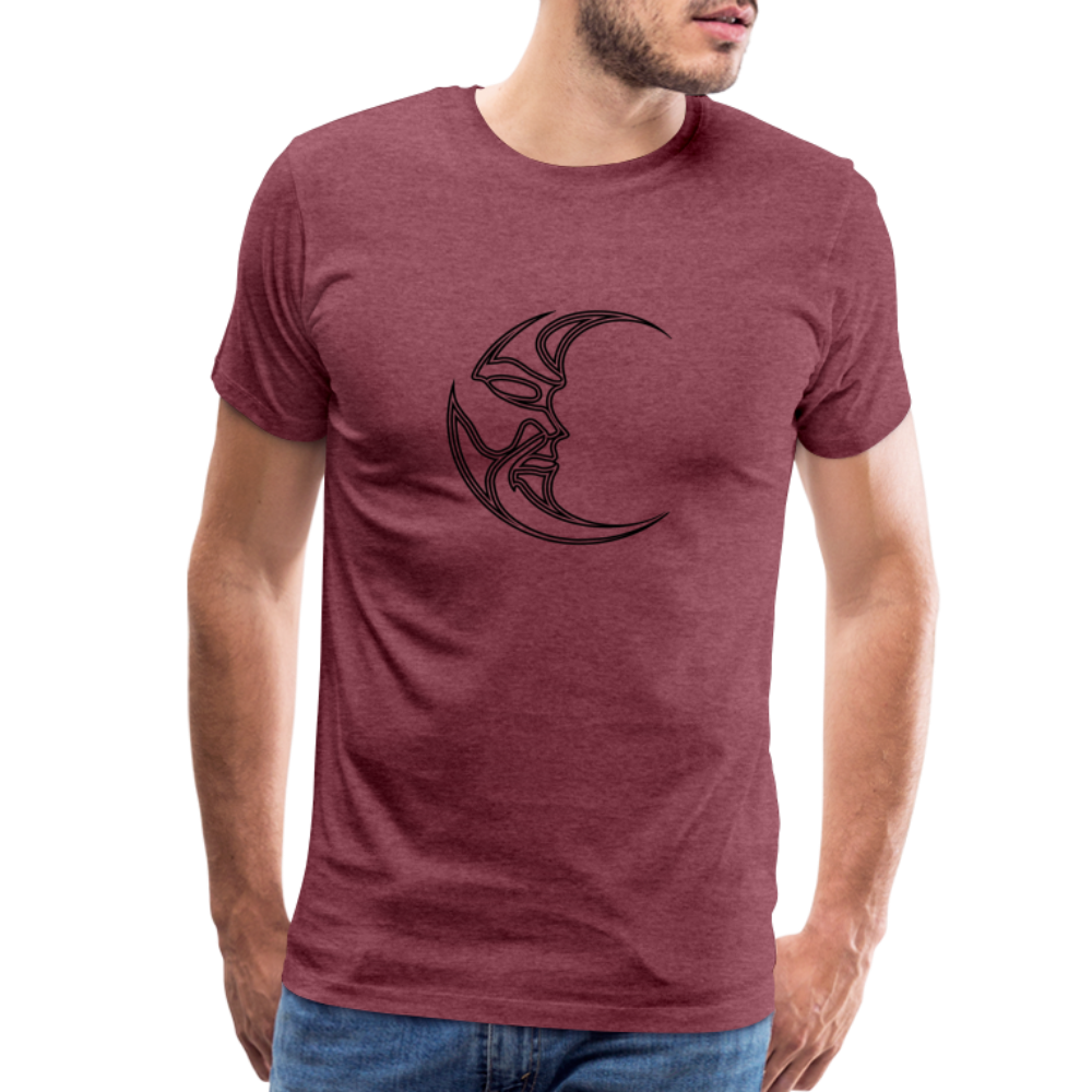 Luna Men's Premium T-Shirt - heather burgundy