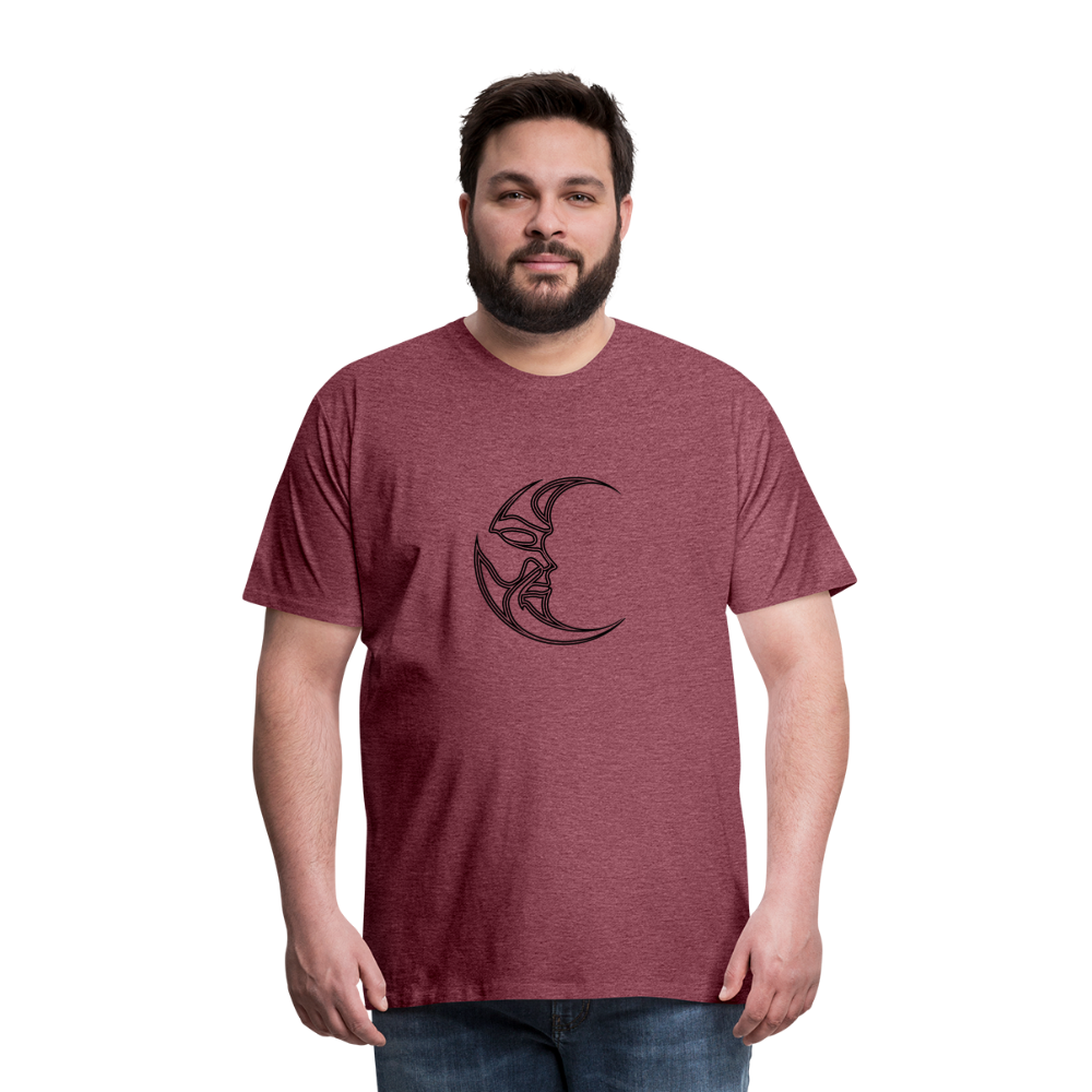 Luna Men's Premium T-Shirt - heather burgundy