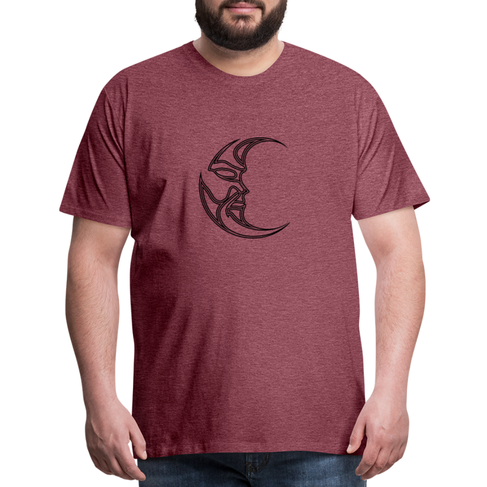 Luna Men's Premium T-Shirt - heather burgundy