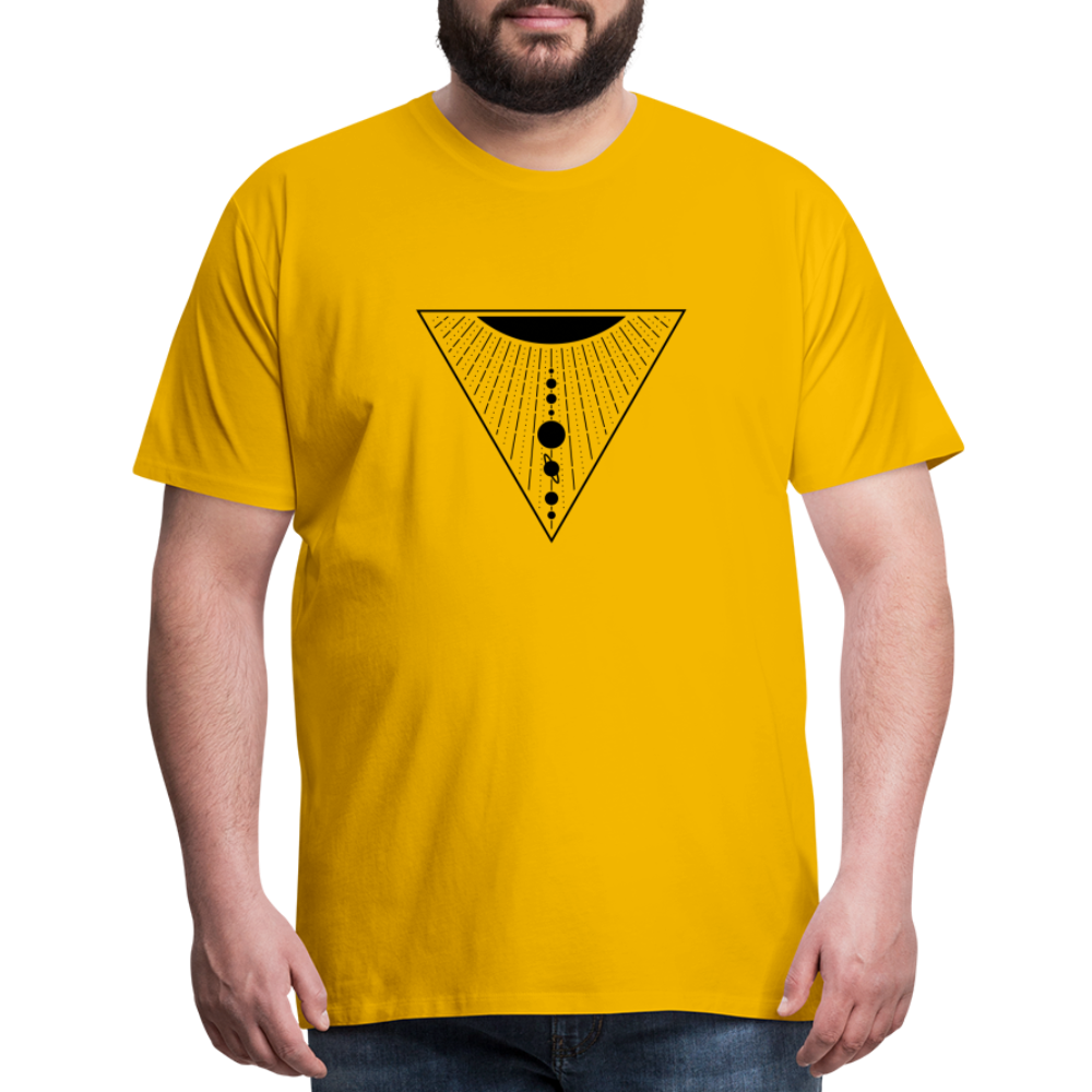 Solar System Men's Premium T-Shirt - sun yellow