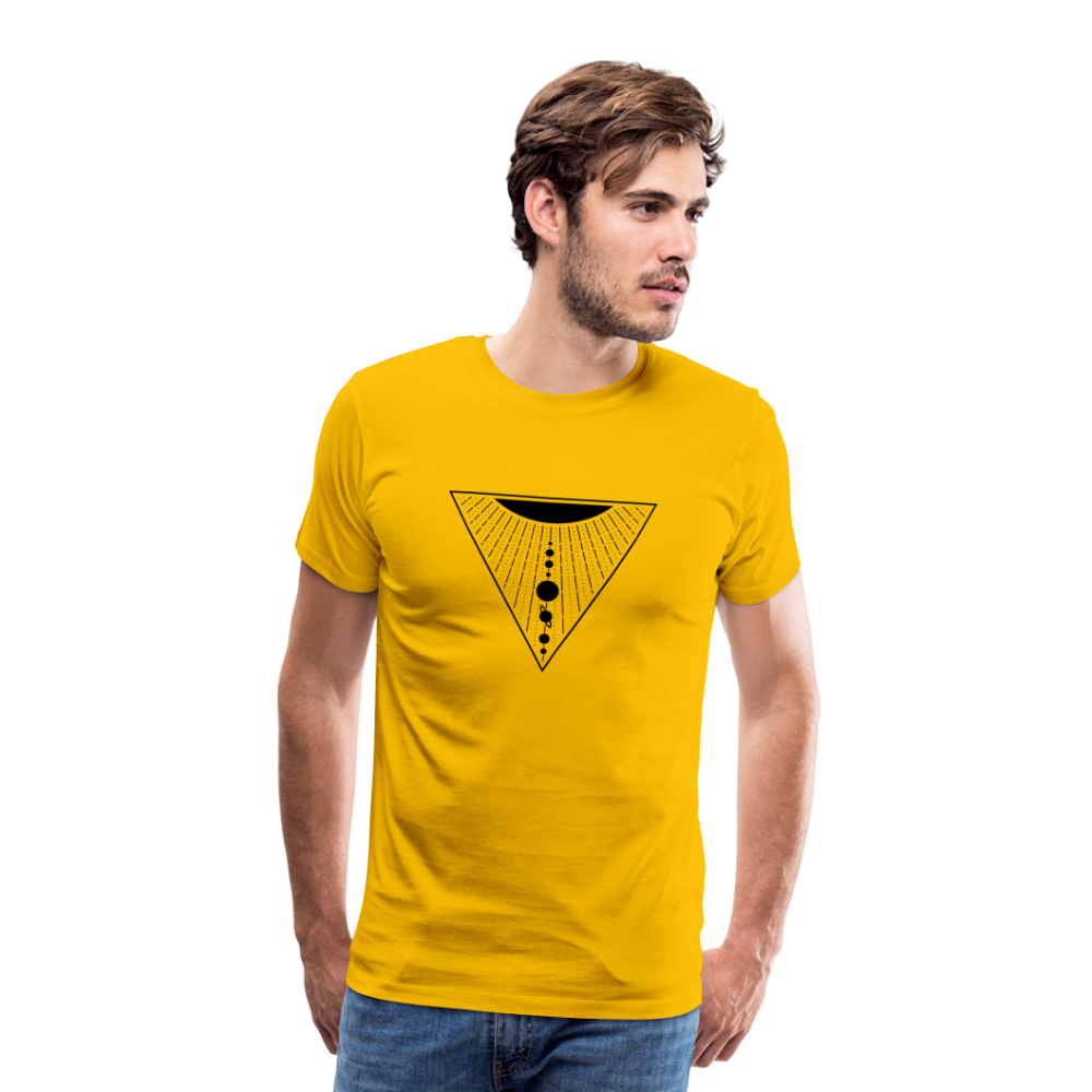 Solar System Men's Premium T-Shirt - sun yellow