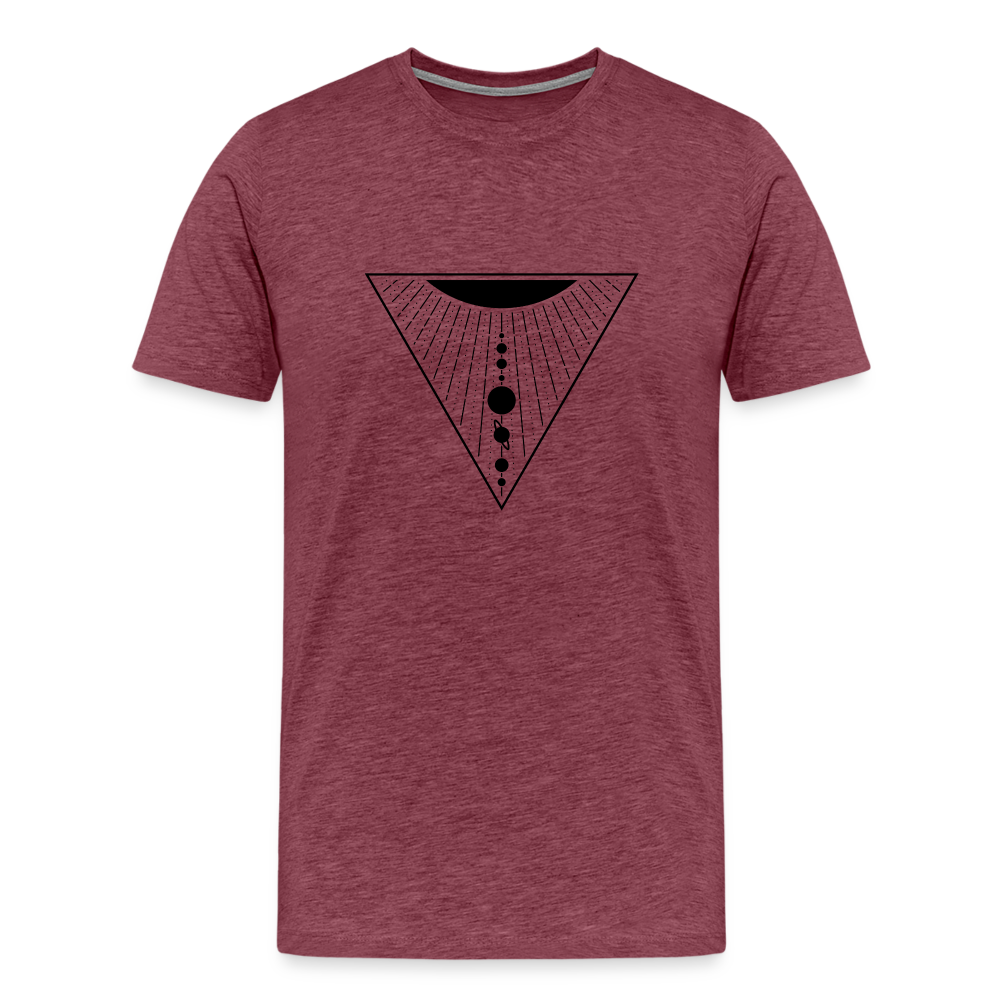 Solar System Men's Premium T-Shirt - heather burgundy