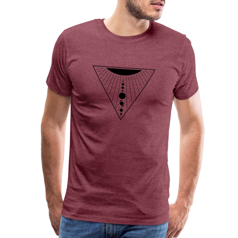 Solar System Men's Premium T-Shirt - heather burgundy