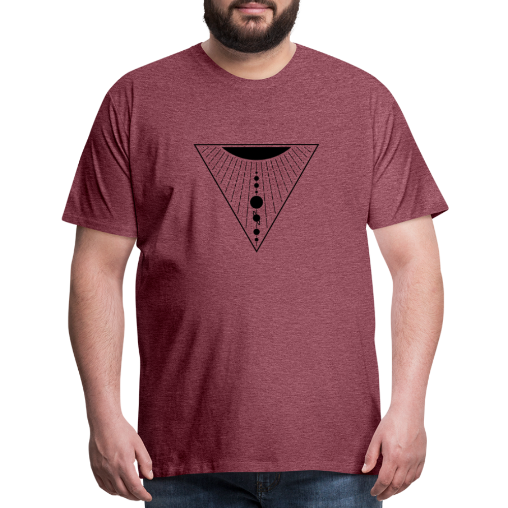 Solar System Men's Premium T-Shirt - heather burgundy