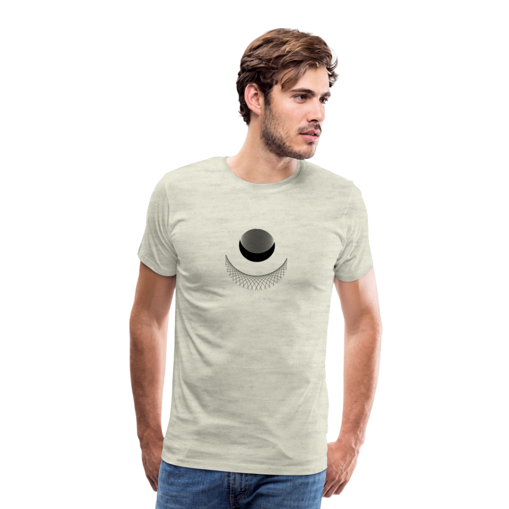 Satellite I Men's Premium T-Shirt - heather oatmeal