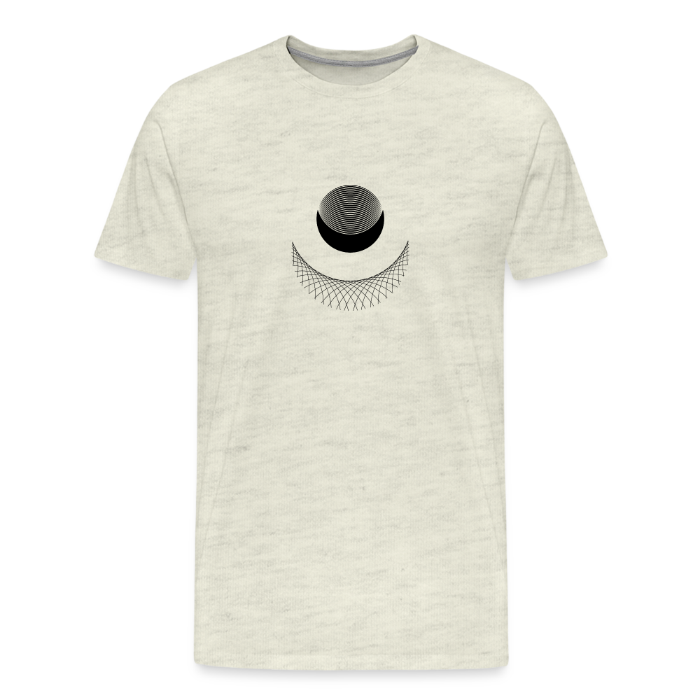 Satellite I Men's Premium T-Shirt - heather oatmeal