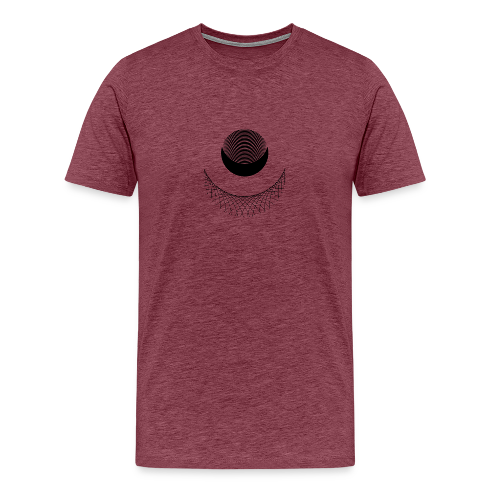 Satellite I Men's Premium T-Shirt - heather burgundy