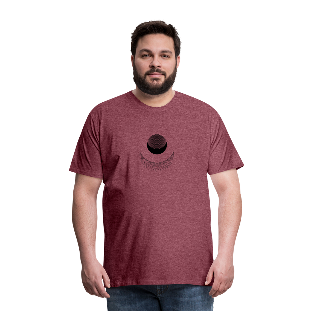 Satellite I Men's Premium T-Shirt - heather burgundy