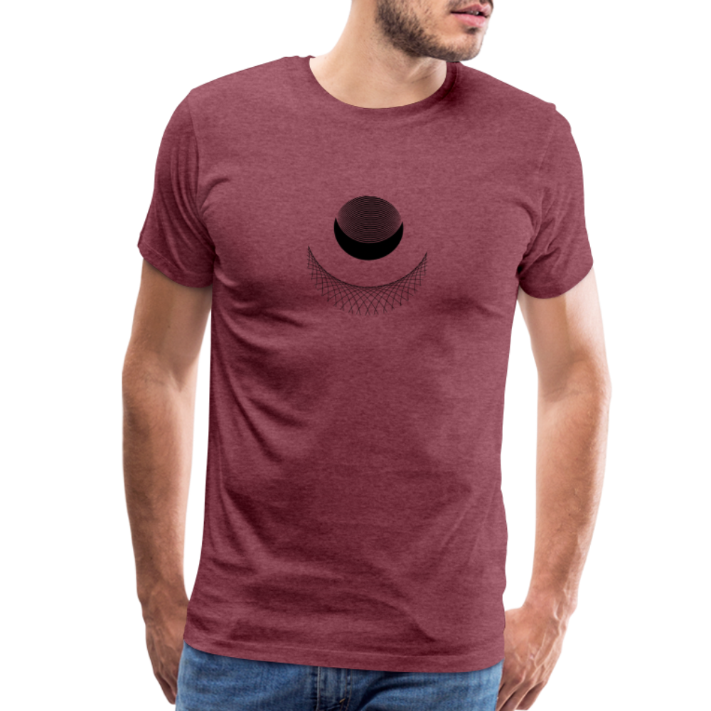 Satellite I Men's Premium T-Shirt - heather burgundy