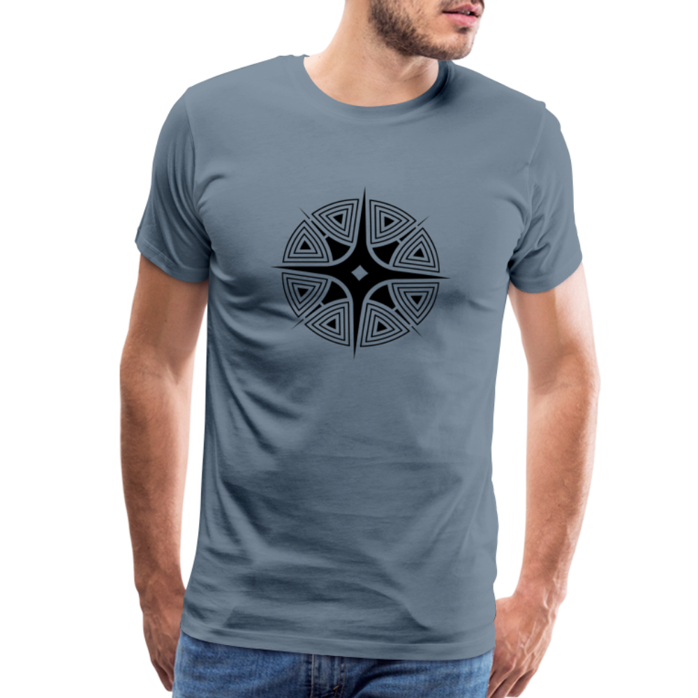 Star Shine Men's Premium T-Shirt - steel blue