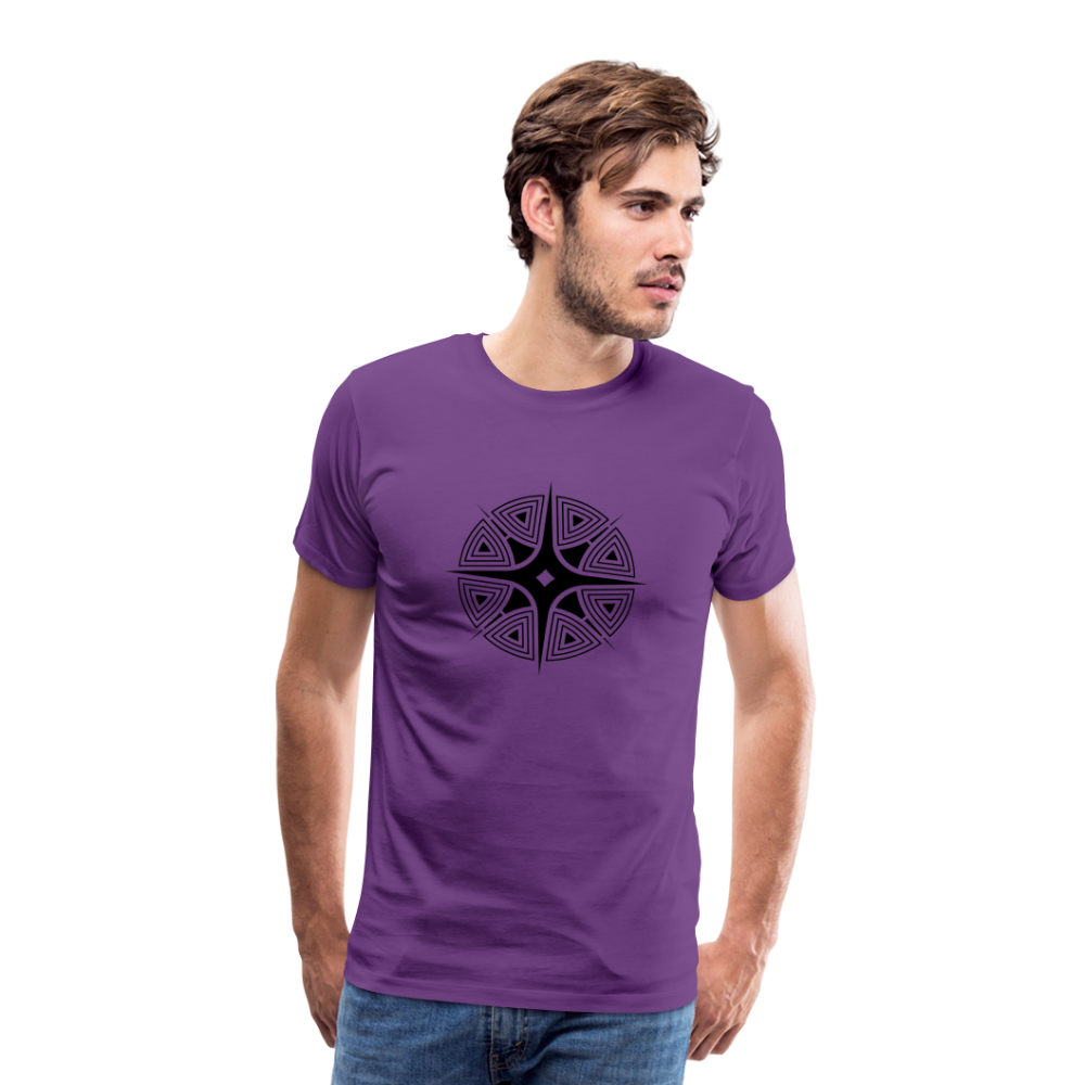 Star Shine Men's Premium T-Shirt - purple