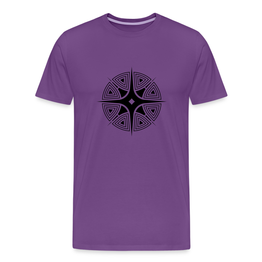 Star Shine Men's Premium T-Shirt - purple