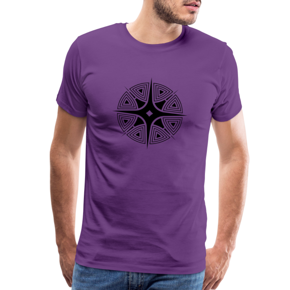 Star Shine Men's Premium T-Shirt - purple