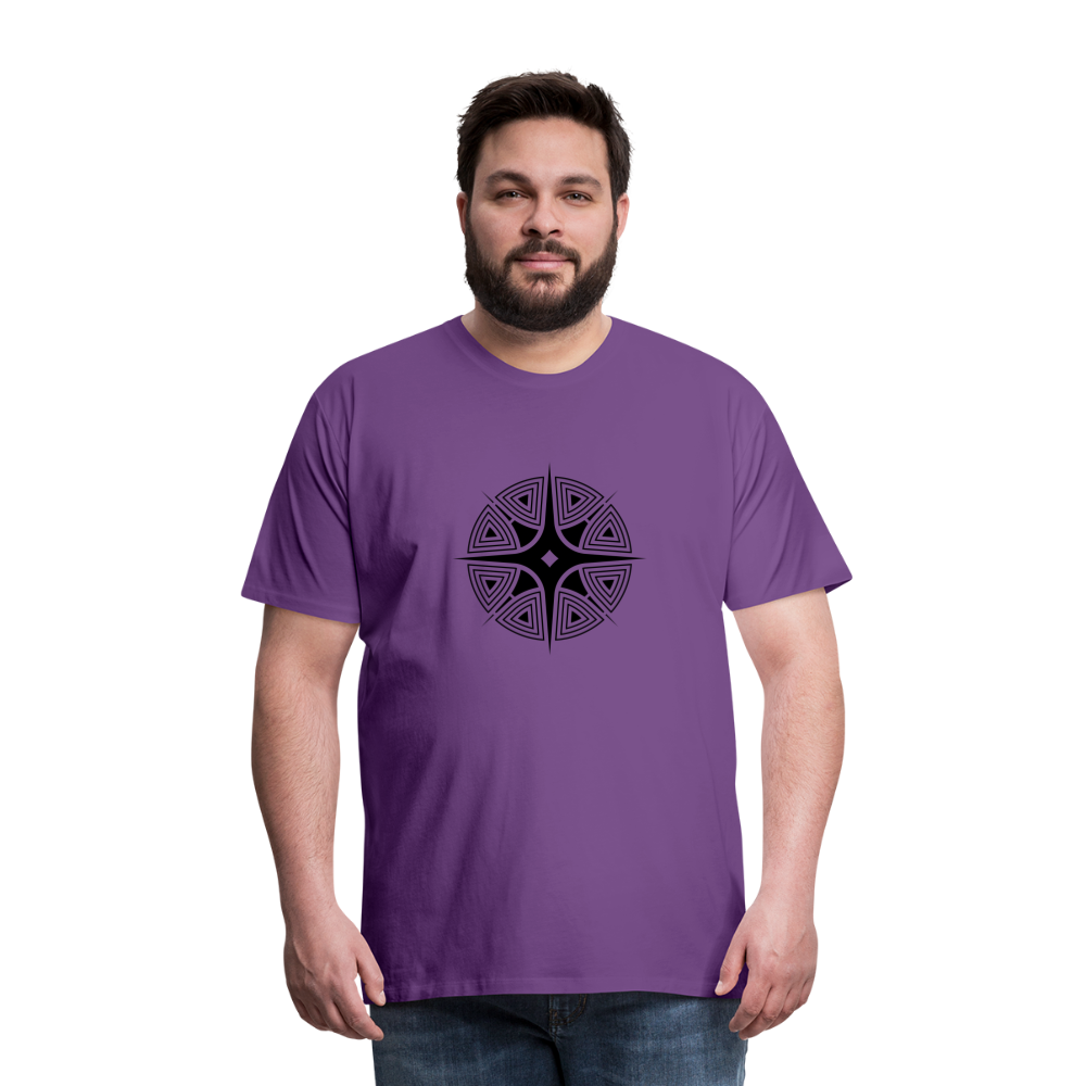 Star Shine Men's Premium T-Shirt - purple