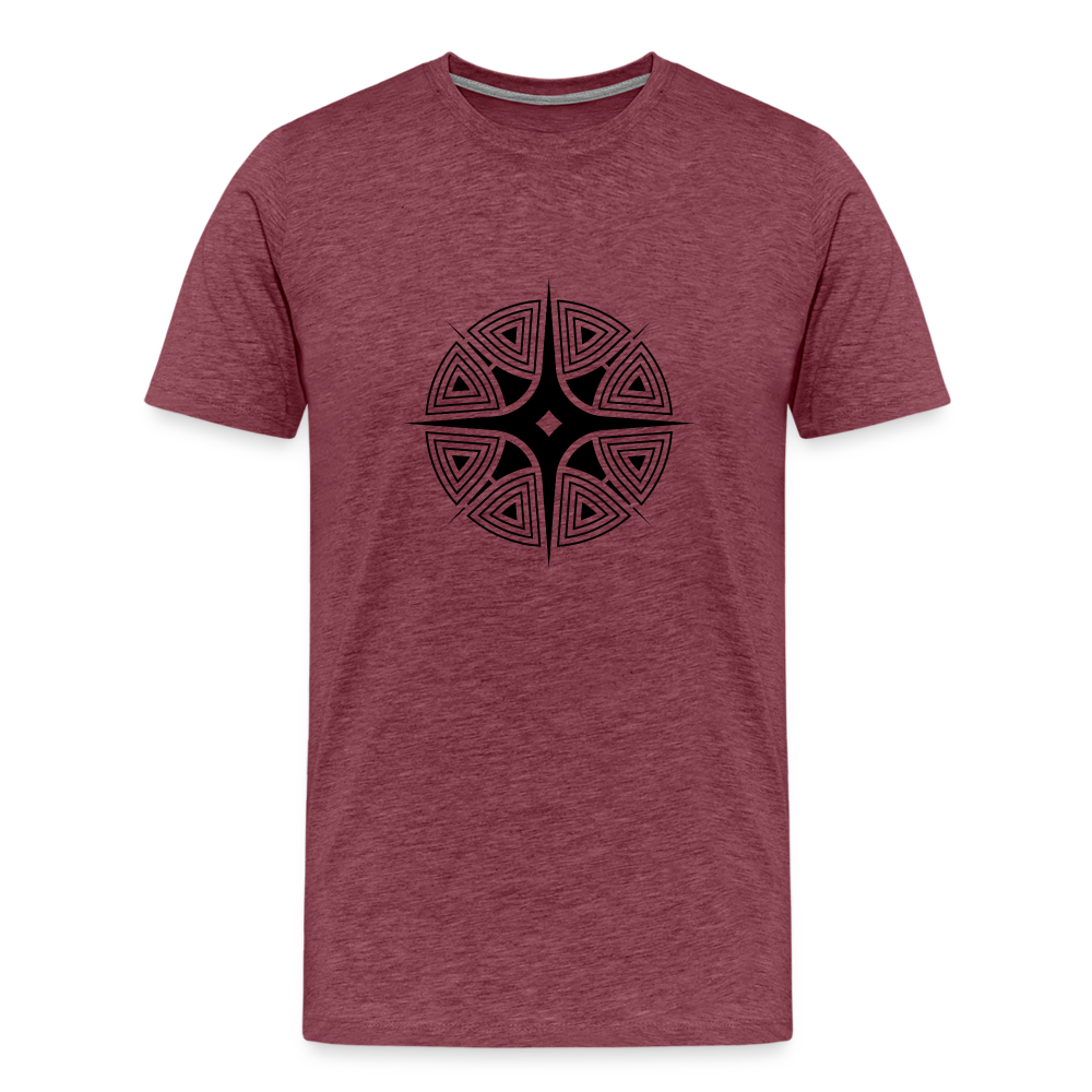 Star Shine Men's Premium T-Shirt - heather burgundy