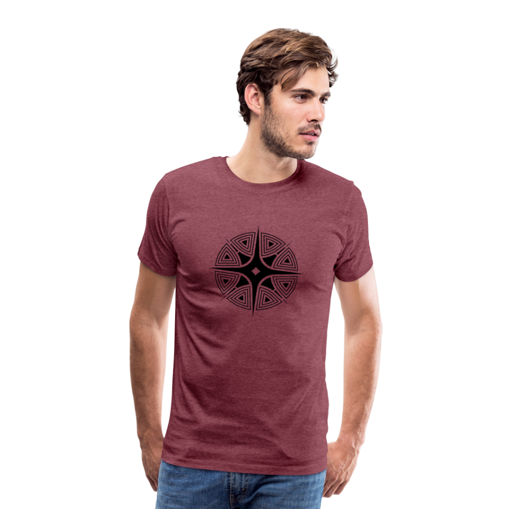 Star Shine Men's Premium T-Shirt - heather burgundy