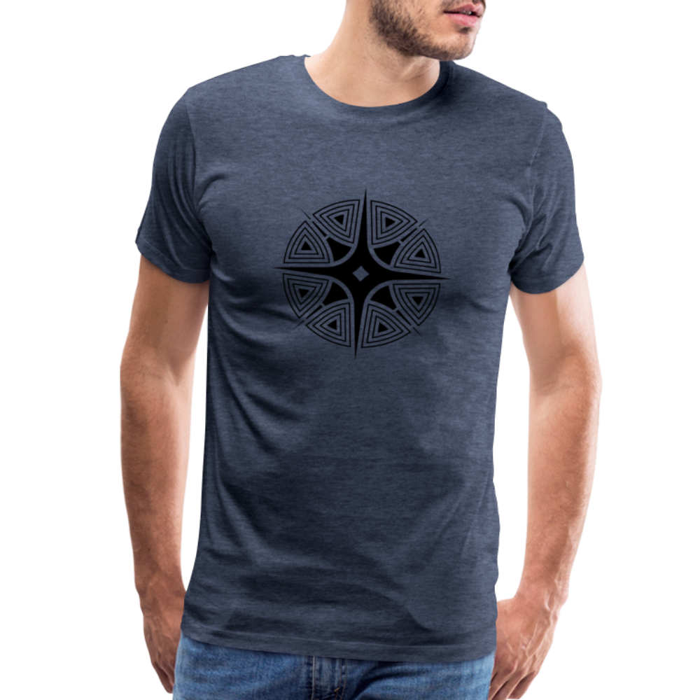 Star Shine Men's Premium T-Shirt - heather blue