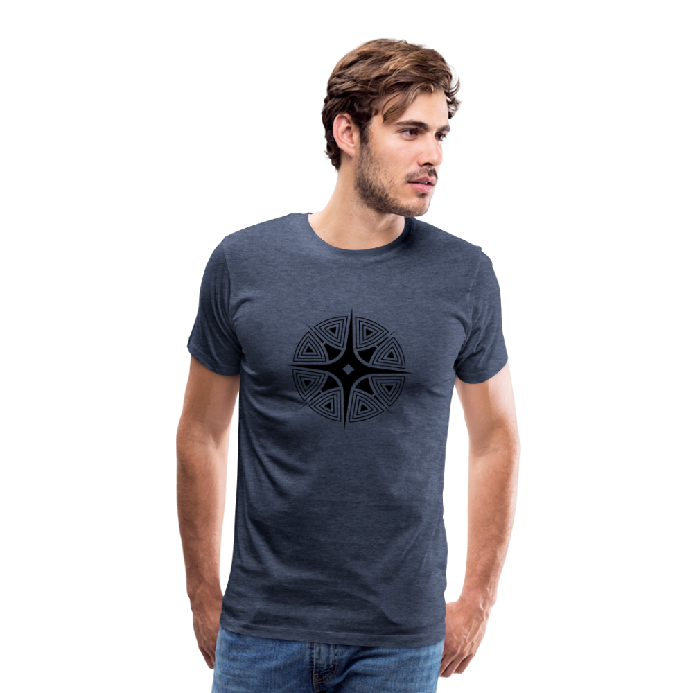 Star Shine Men's Premium T-Shirt - heather blue