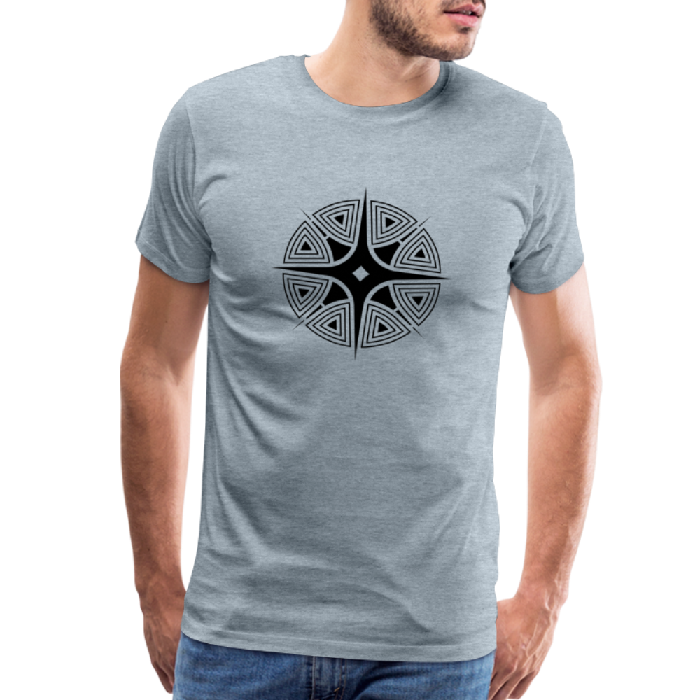 Star Shine Men's Premium T-Shirt - heather ice blue