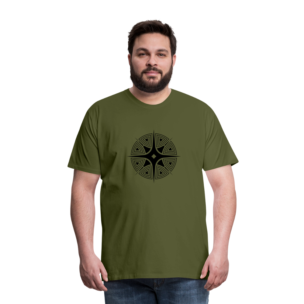 Star Shine Men's Premium T-Shirt - olive green