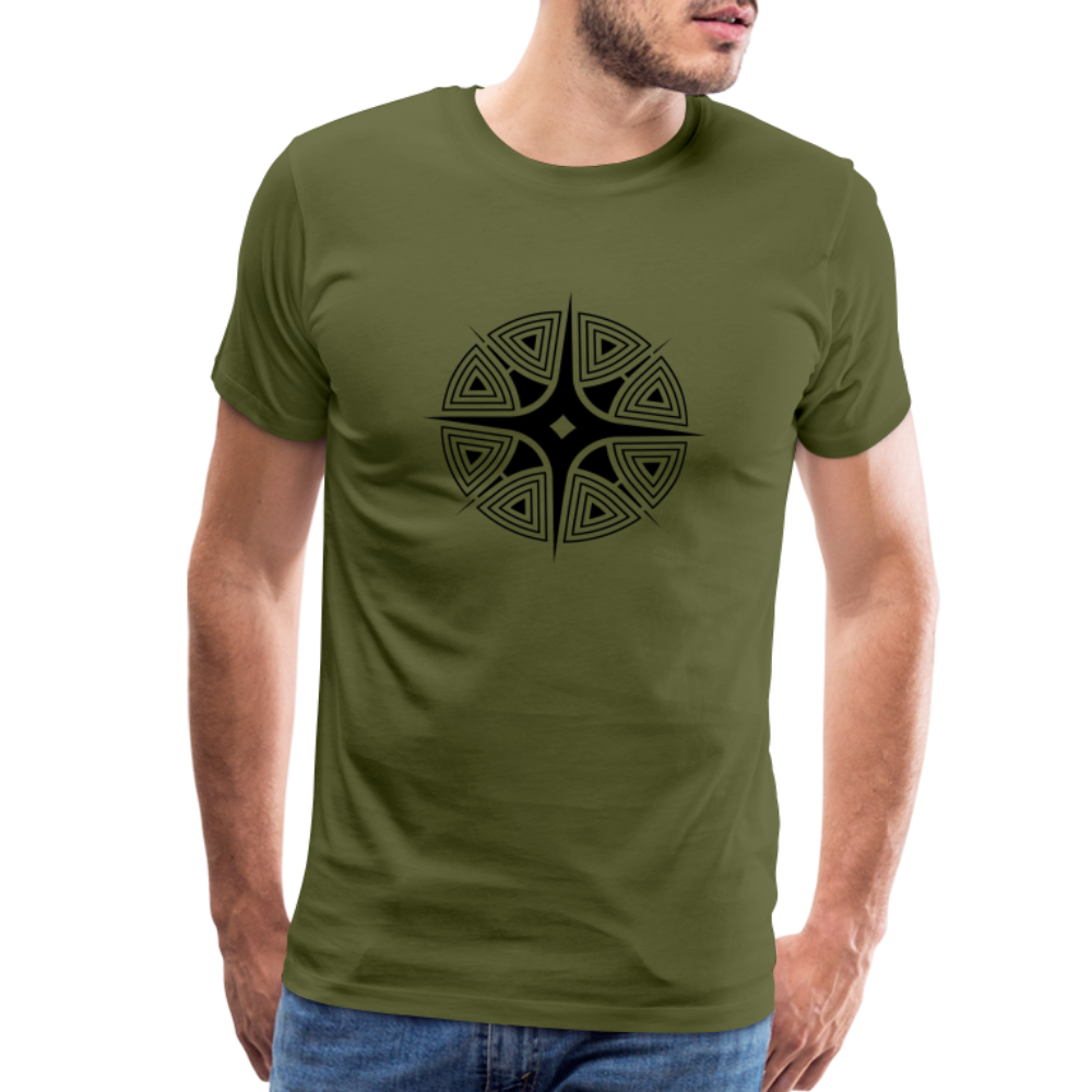 Star Shine Men's Premium T-Shirt - olive green