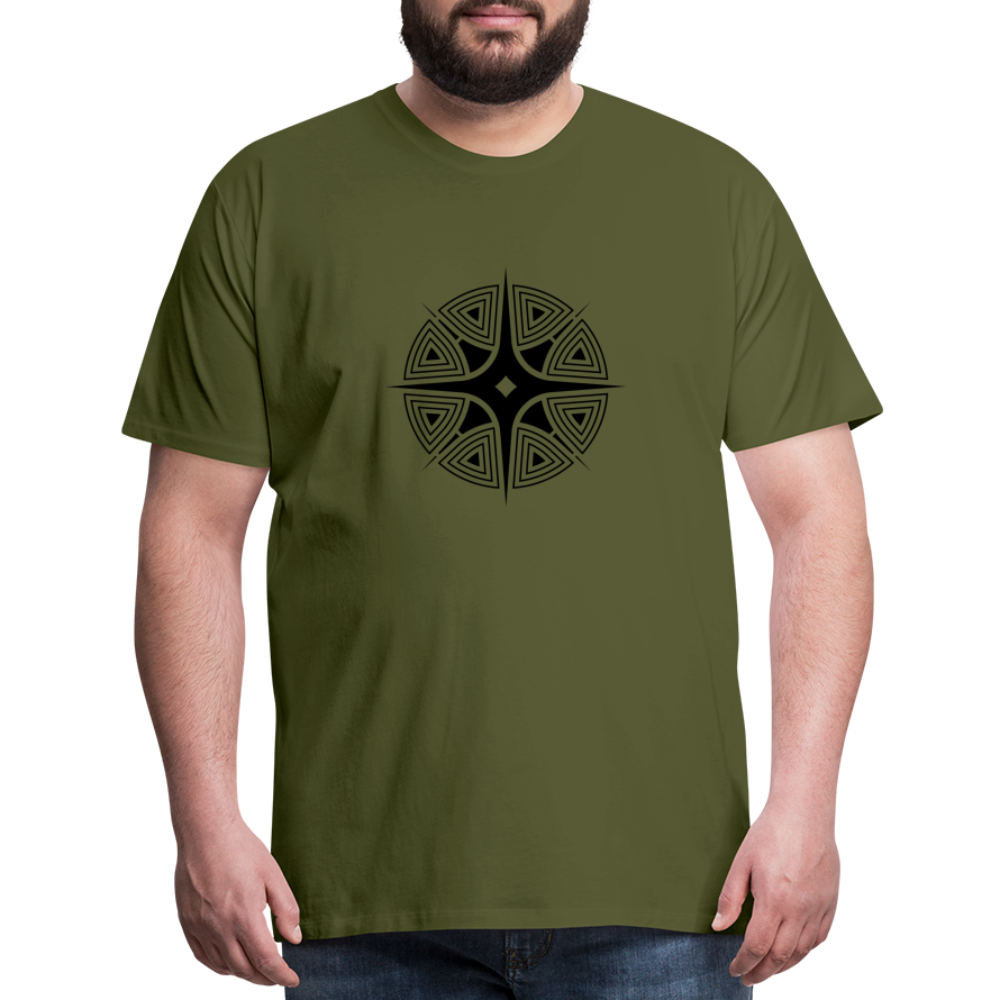 Star Shine Men's Premium T-Shirt - olive green