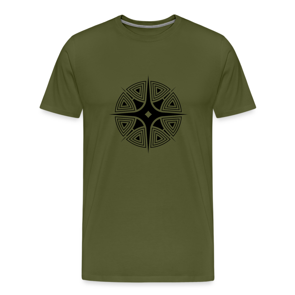 Star Shine Men's Premium T-Shirt - olive green