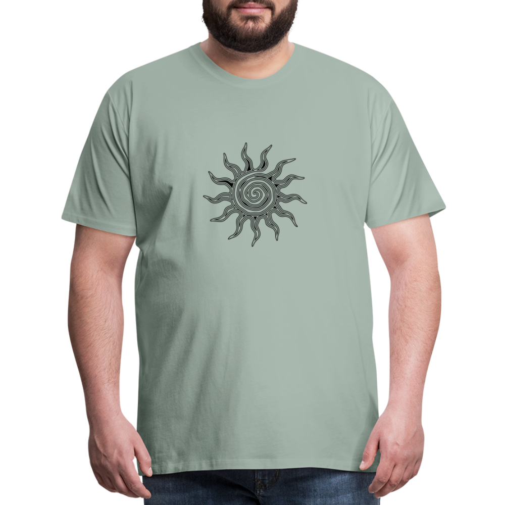 Sunrise Men's Premium T-Shirt - steel green