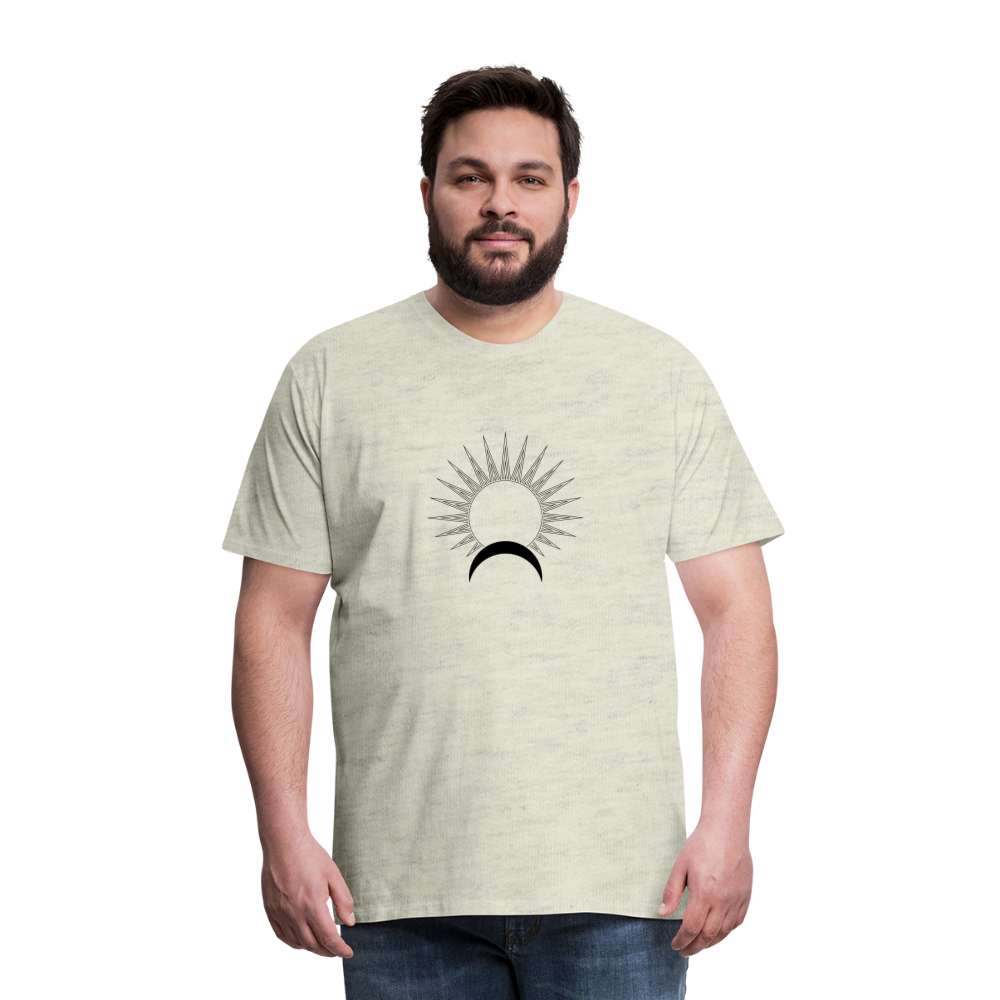 Satellite II Men's Premium T-Shirt - heather oatmeal