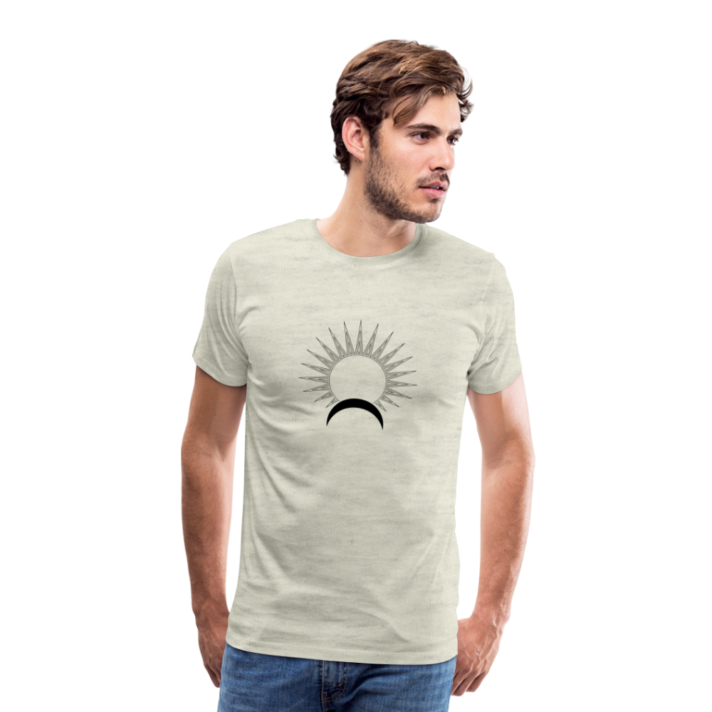 Satellite II Men's Premium T-Shirt - heather oatmeal