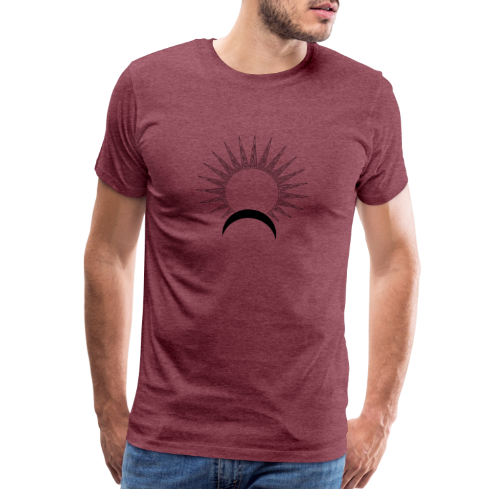 Satellite II Men's Premium T-Shirt - heather burgundy