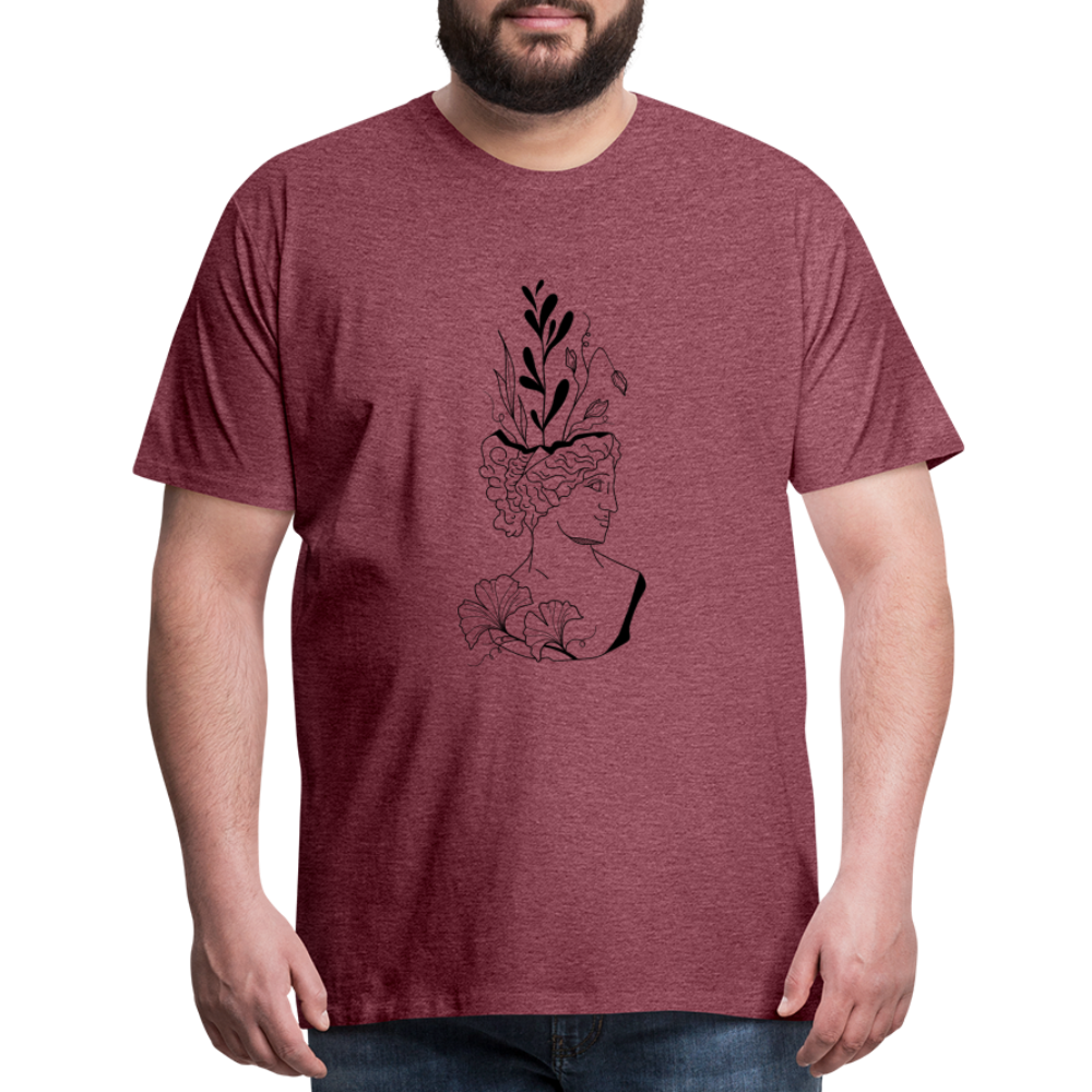 Smirk Men's Premium T-Shirt - heather burgundy